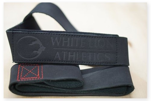 Fitster Weight Leather Lever Lifting Belt and Lifting Wrist Straps 3
