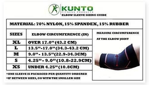 Kunto Fitness Elbow Brace Compression Support Sleeve 2