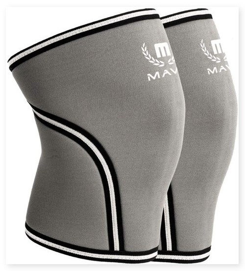 Mava Sports Knee Wraps (Pair) for Men & Women