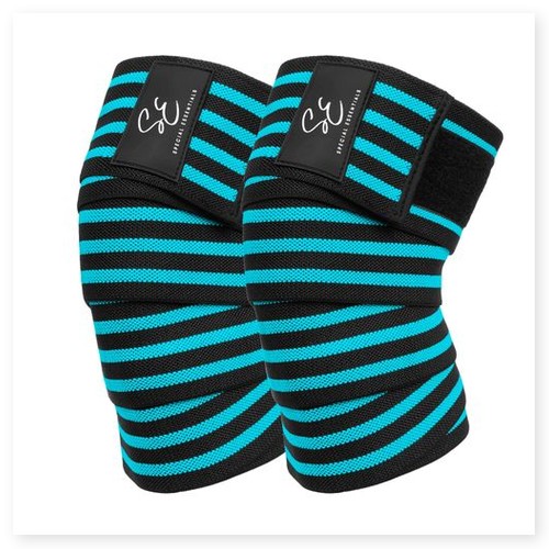 Mava Sports Knee Wraps (Pair) for Men & Women 3