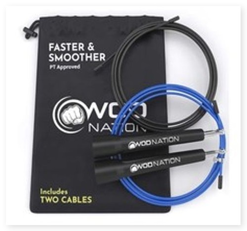 WOD Nation Adjustable Speed Jump Rope